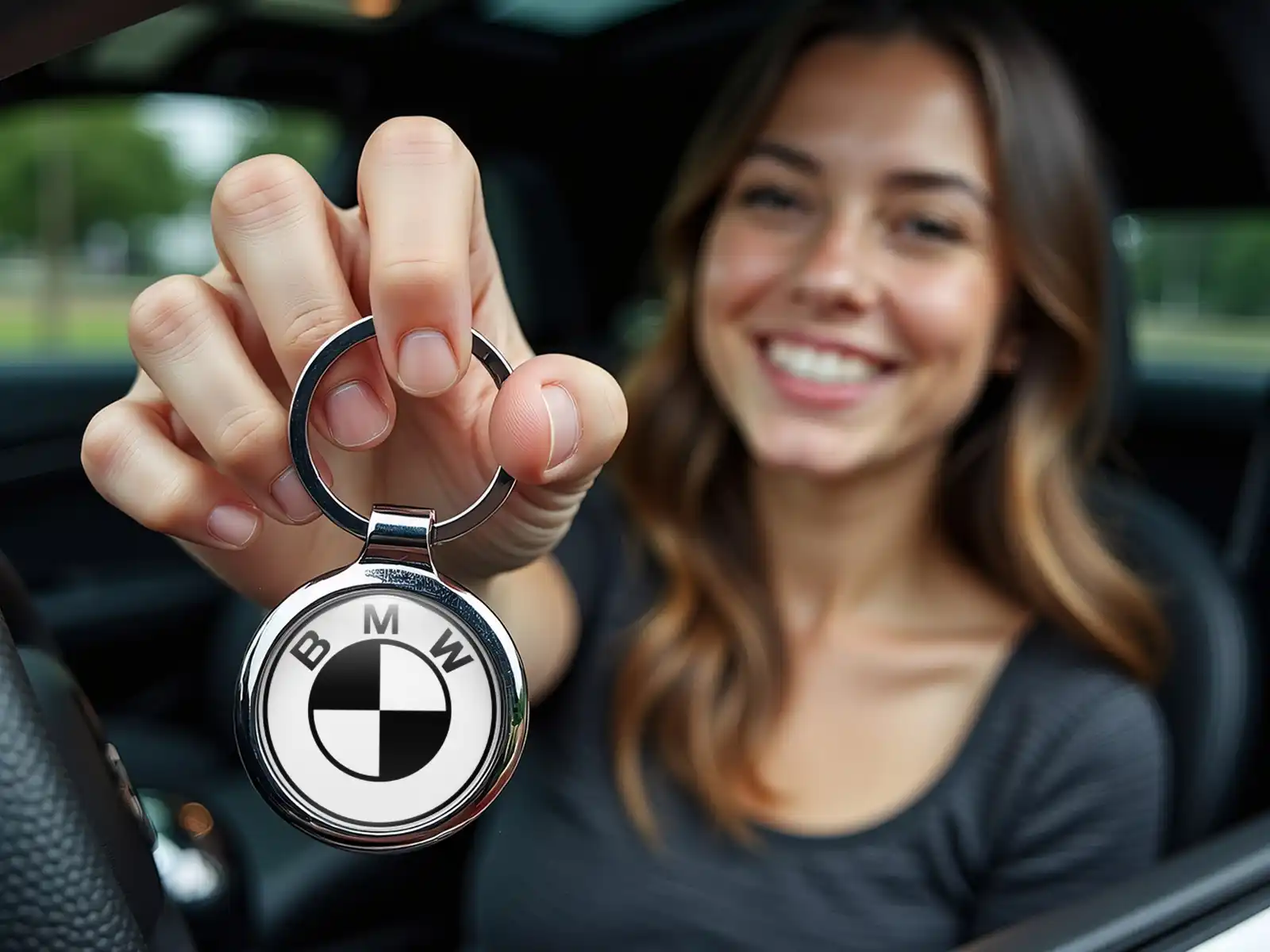 BMW Schlüsselanhänger Key Stahl Stil Design